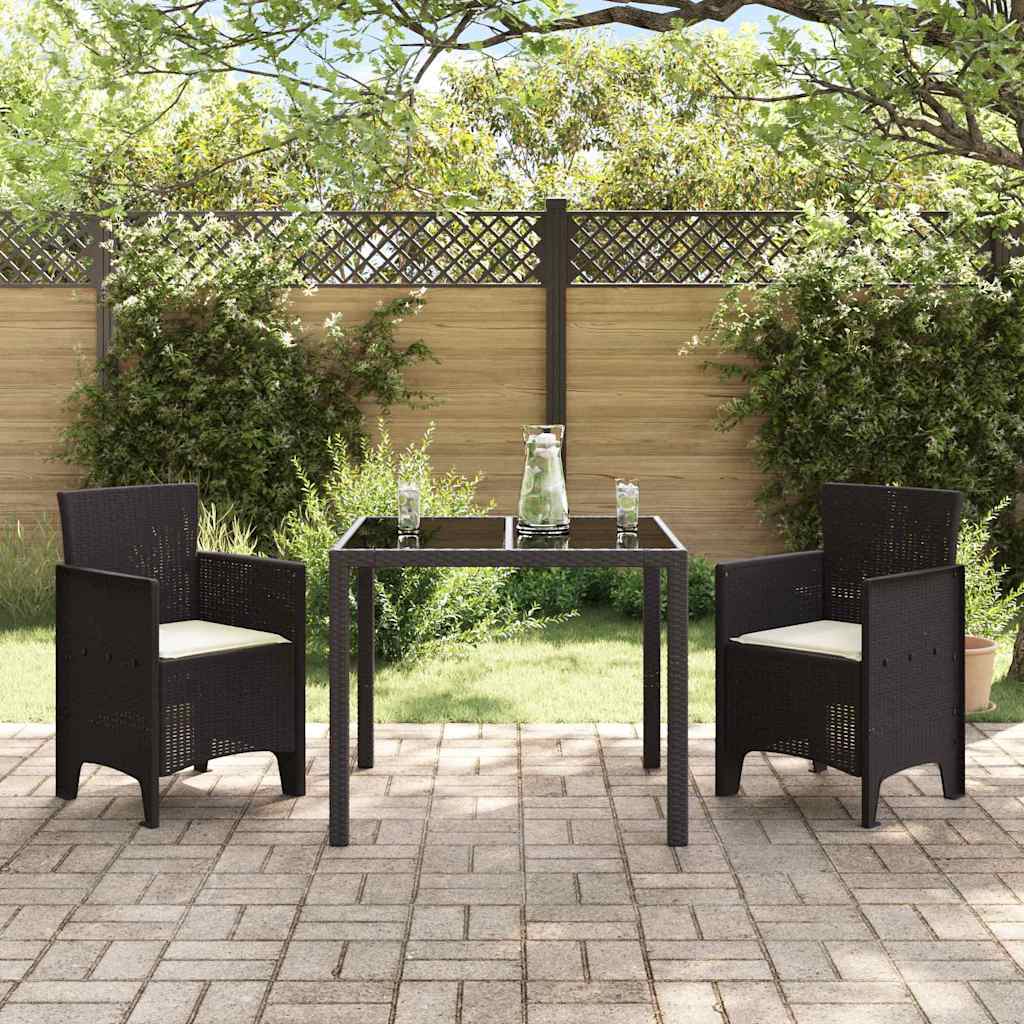 Gartenstuhl 2 pcs Braun 53 x 49 x 85 cm PP