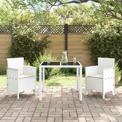 Gartenstuhl 2 pcs Weiß 53 x 49 x 85 cm PP