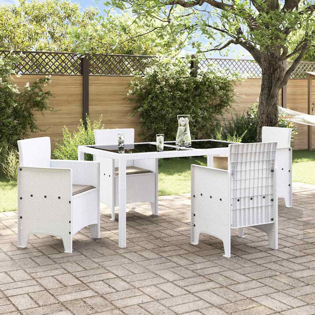 Gartenstuhl 4 pcs Weiß 53 x 49 x 85 cm PP
