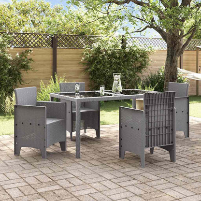 Gartenstuhl 4 pcs Hellgrau 53 x 49 x 85 cm PP