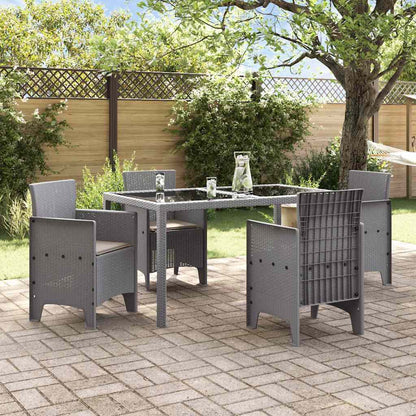 Gartenstuhl 4 pcs Hellgrau 53 x 49 x 85 cm PP