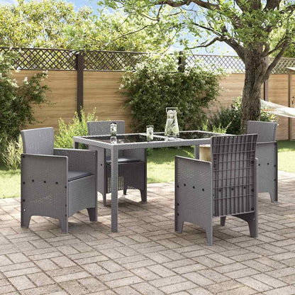 Gartenstuhl 4 pcs Hellgrau 53 x 49 x 85 cm PP