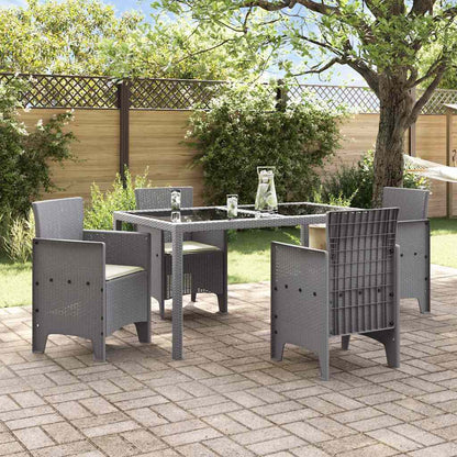 Gartenstuhl 4 pcs Hellgrau 53 x 49 x 85 cm PP