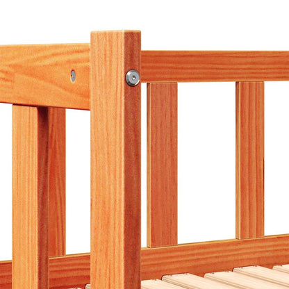 Ausziehbares Tagesbett Wachsbraun 2 x (90x190) cm