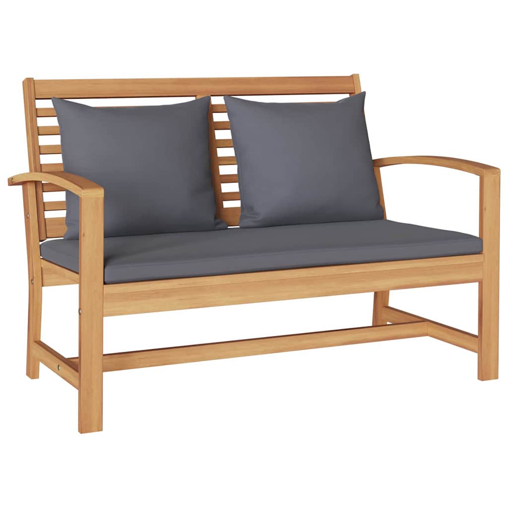 Garten-Sofa-Set 4 pcs Natur Teak-Massivholz