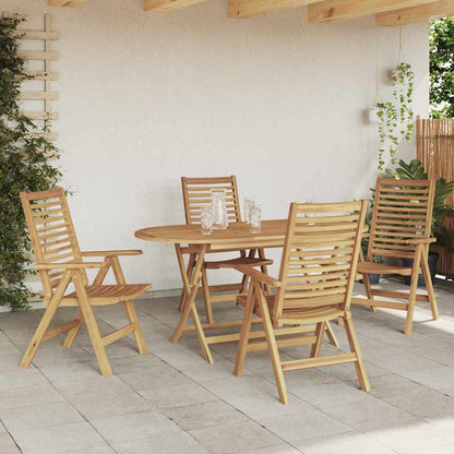 Garten Essgruppe 5 pcs Braun Teak-Massivholz