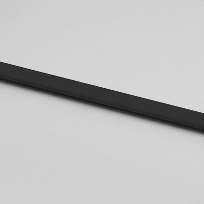 Schiebetür mit Beschlag Schwarz 90x205 cm Hartglas