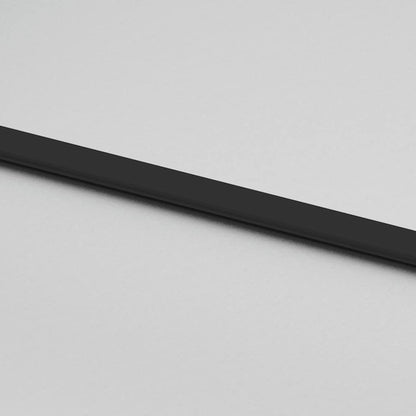 Schiebetür mit Beschlag Schwarz 76x205 cm Hartglas