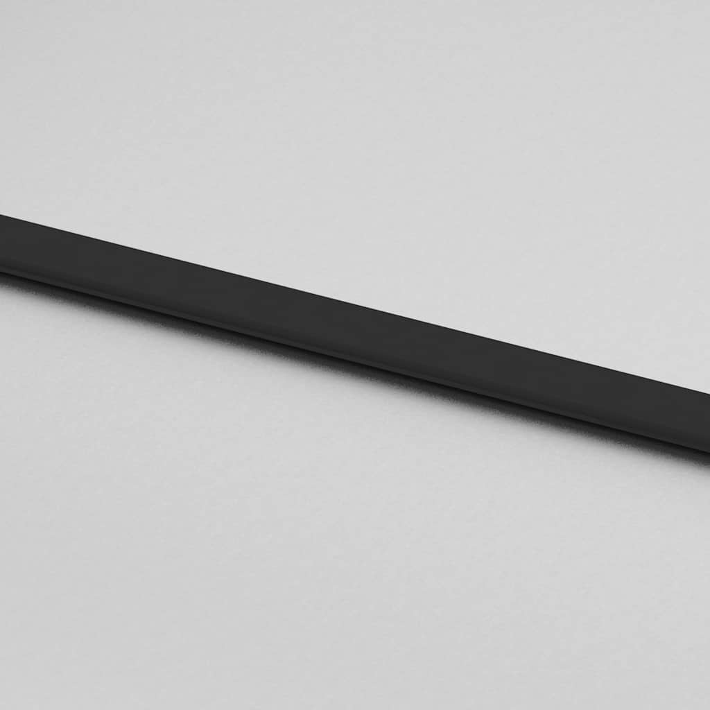 Schiebetür mit Beschlag Schwarz 102,5x205 cm Hartglas