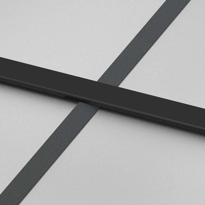 Schiebetür mit Beschlag Schwarz 102,5x205 cm Hartglas