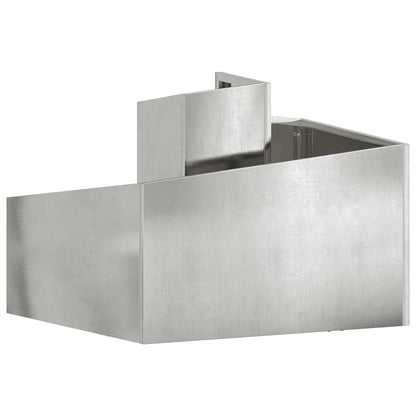 Gartenblumentopf Silber 60 x 60 x 50 cm Edelstahl