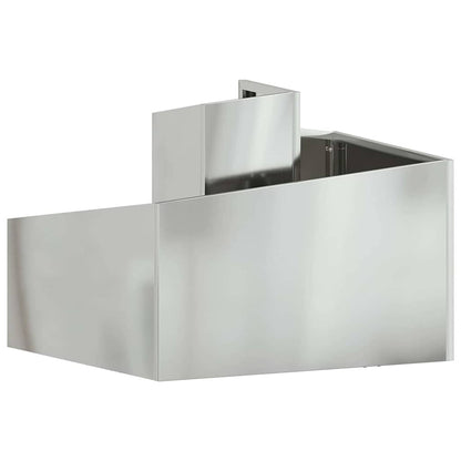 Gartenblumentopf Silber 60 x 60 x 50 cm Verzinkter Stahl