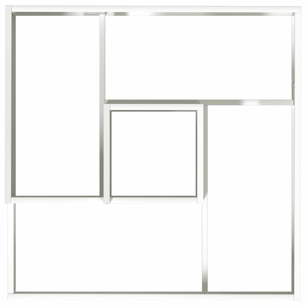 Gartenblumentopf Weiß 80 x 80 x 50 cm Kaltgewalzter Stahl