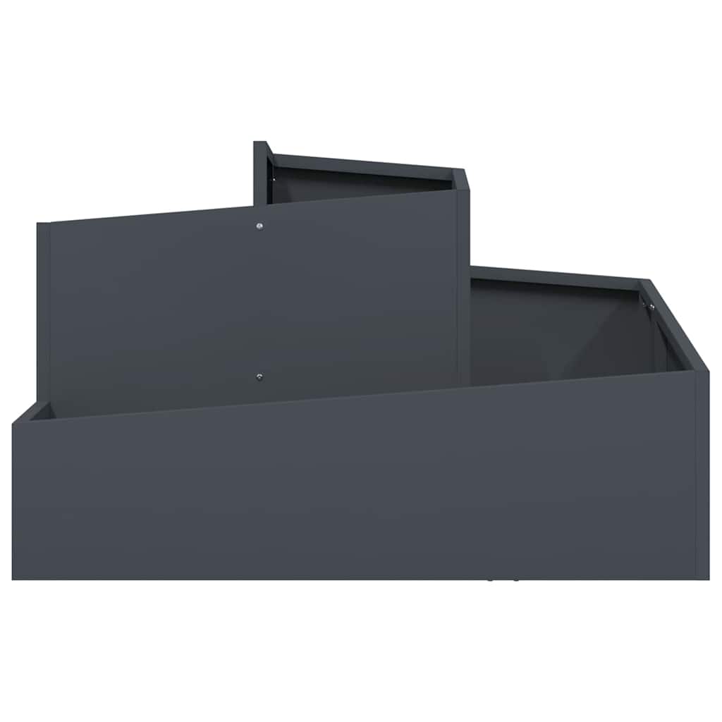 Gartenblumentopf Anthrazit 80 x 80 x 50 cm Kaltgewalzter Stahl