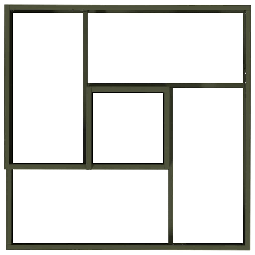 Gartenblumentopf Olivgrün 80 x 80 x 50 cm Kaltgewalzter Stahl