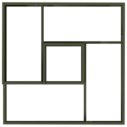 Gartenblumentopf Olivgrün 80 x 80 x 50 cm Kaltgewalzter Stahl