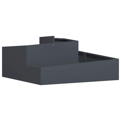 Gartenblumentopf Anthrazit 100 x 100 x 50 cm Stahl