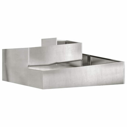 Gartenblumentopf Silber 100 x 100 x 50 cm Edelstahl