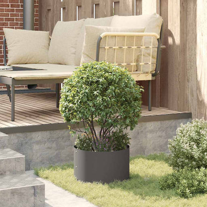 Gartenblumentopf Schwarz 30 x 30 x 20 cm Stahl