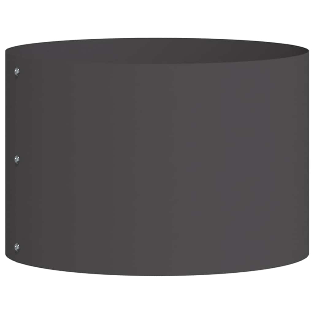 Gartenblumentopf Schwarz 30 x 30 x 20 cm Stahl