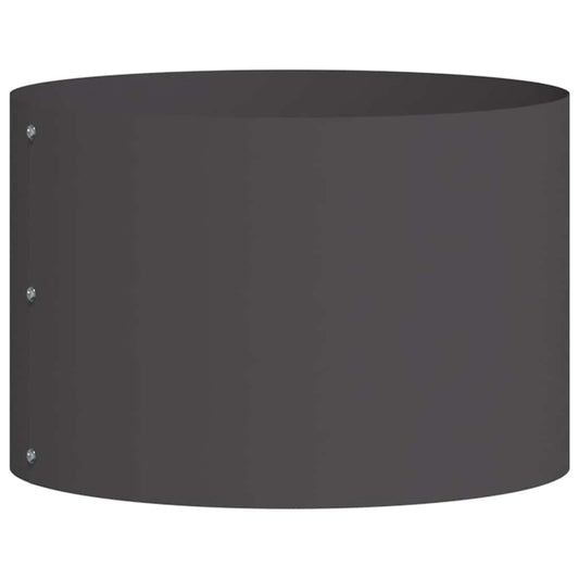 Gartenblumentopf Schwarz 30 x 30 x 20 cm Stahl