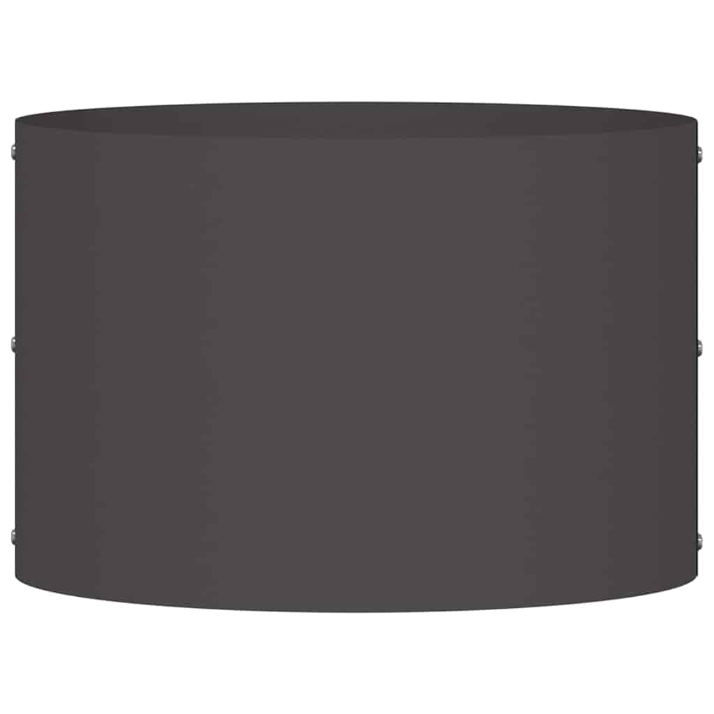 Gartenblumentopf Schwarz 30 x 30 x 20 cm Stahl