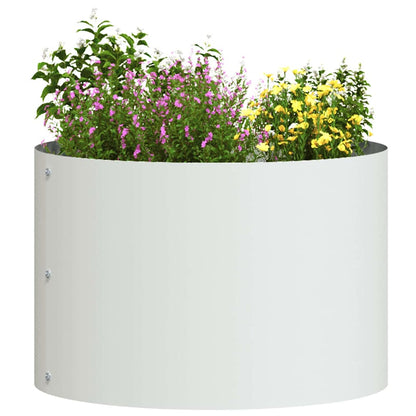 Gartenblumentopf Weiß 30 x 30 x 20 cm Stahl