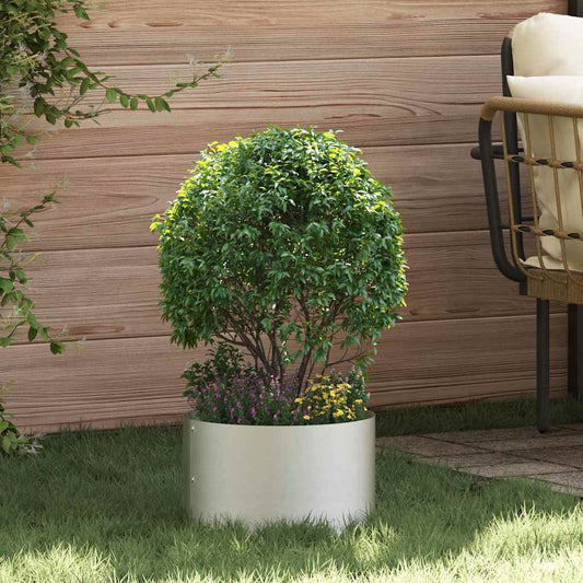 Gartenblumentopf Silber 30 x 30 x 20 cm Edelstahl