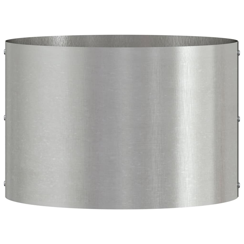 Gartenblumentopf Silber 30 x 30 x 20 cm Edelstahl