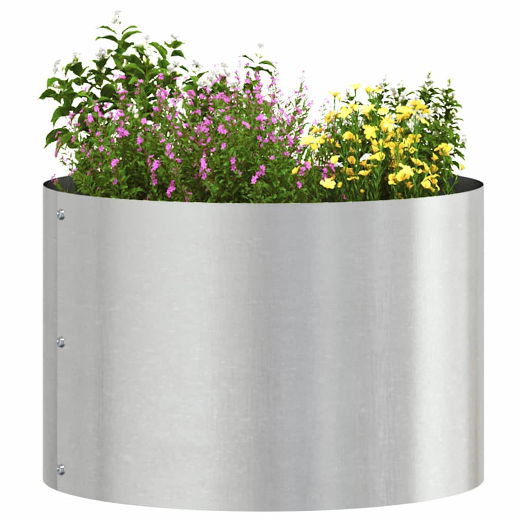 Gartenblumentopf Silber 30 x 30 x 20 cm Edelstahl