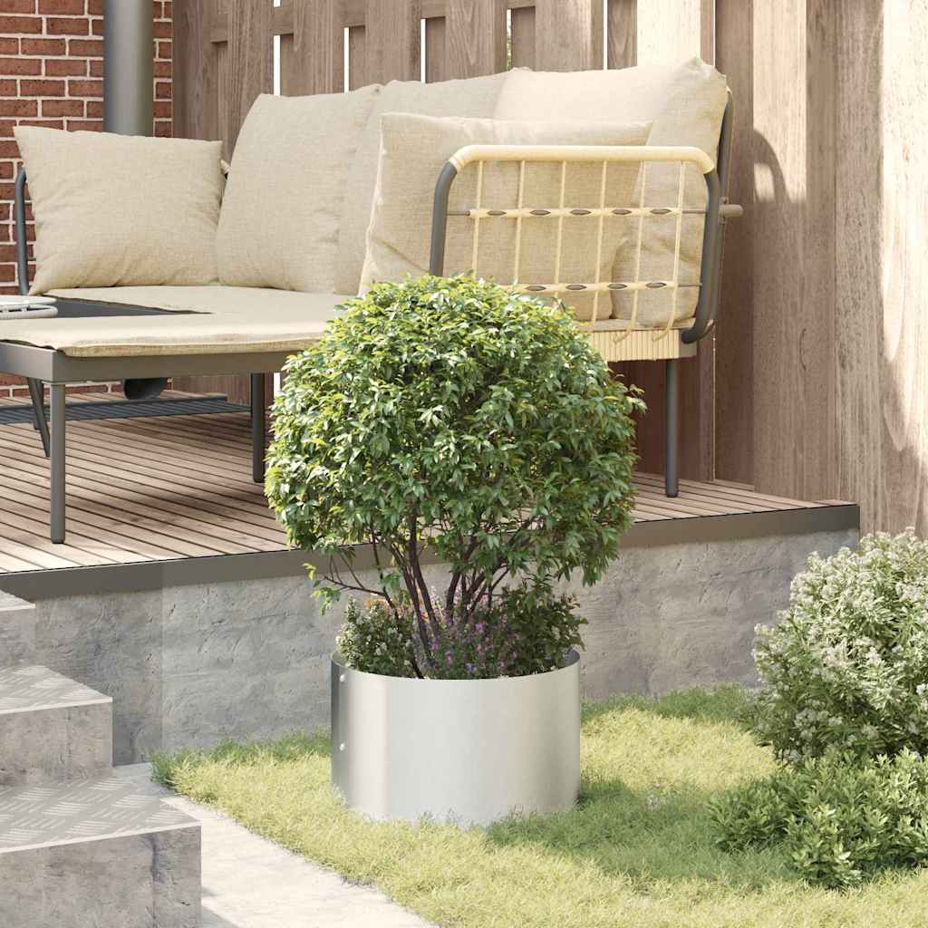 Gartenblumentopf Silber 30 x 30 x 20 cm Verzinkter Stahl