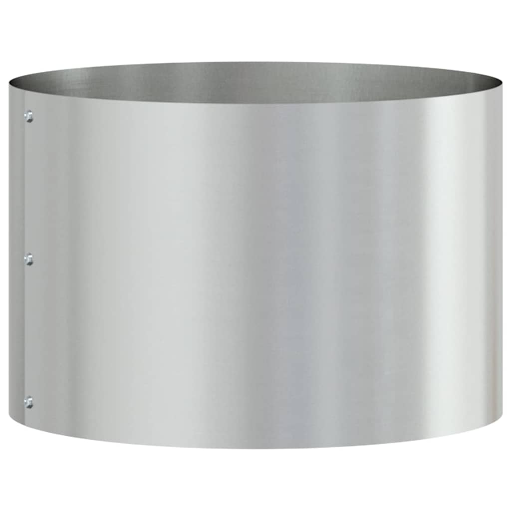 Gartenblumentopf Silber 30 x 30 x 20 cm Verzinkter Stahl
