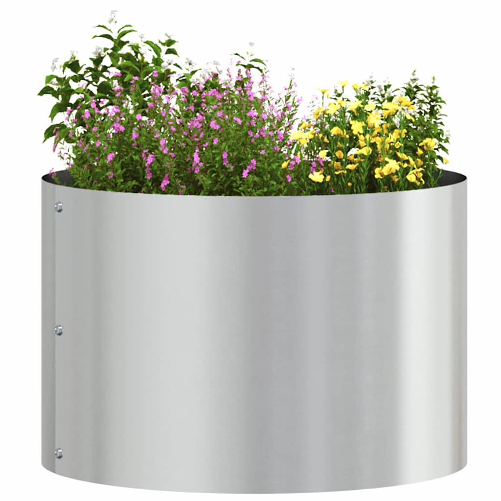 Gartenblumentopf Silber 30 x 30 x 20 cm Verzinkter Stahl