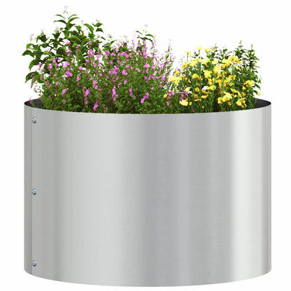 Gartenblumentopf Silber 30 x 30 x 20 cm Verzinkter Stahl
