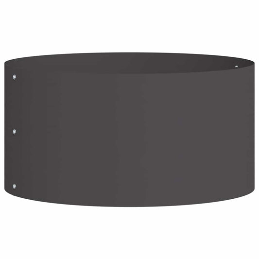 Gartenblumentopf Schwarz 40 x 40 x 20 cm Stahl