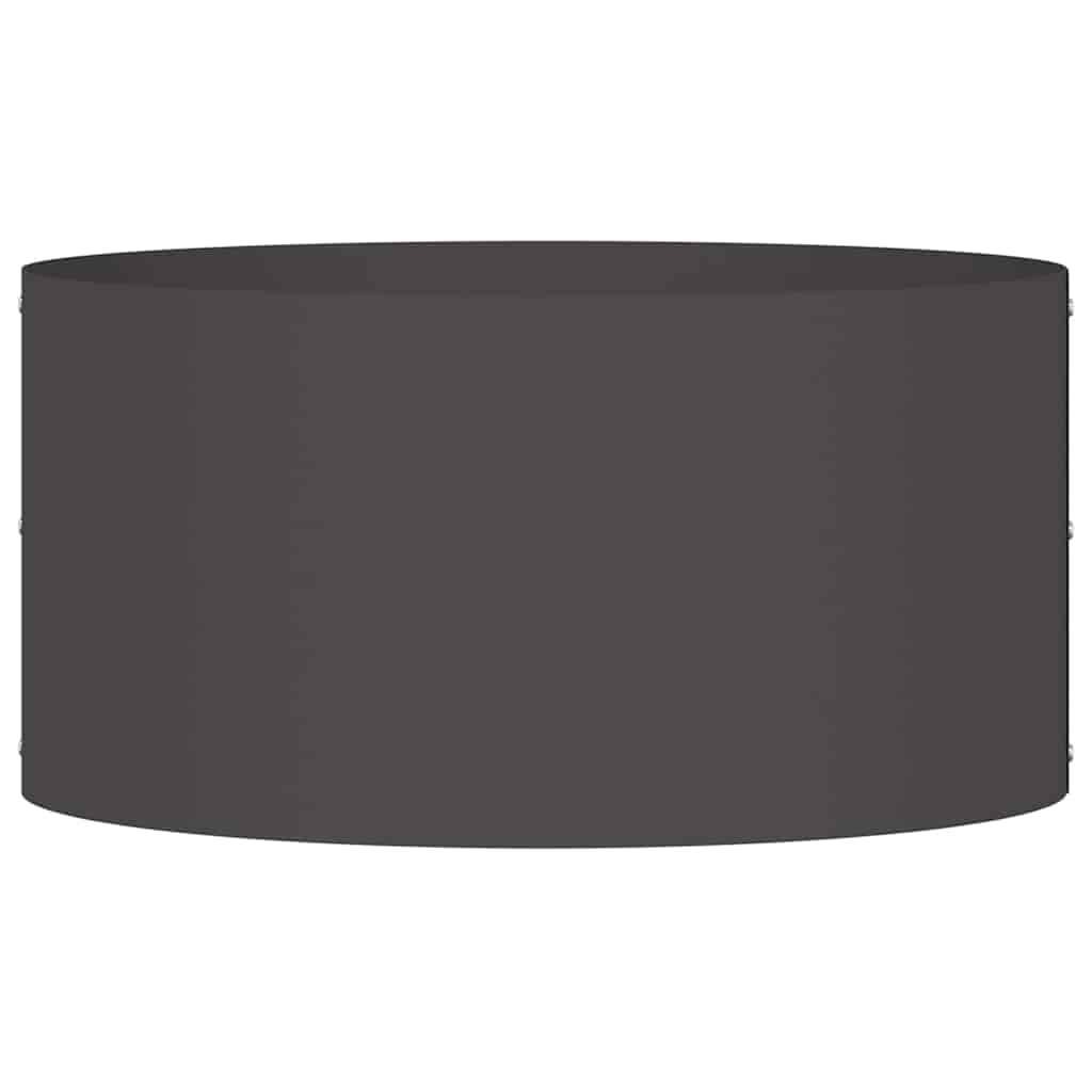 Gartenblumentopf Schwarz 40 x 40 x 20 cm Stahl