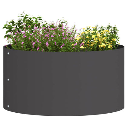 Gartenblumentopf Schwarz 40 x 40 x 20 cm Stahl
