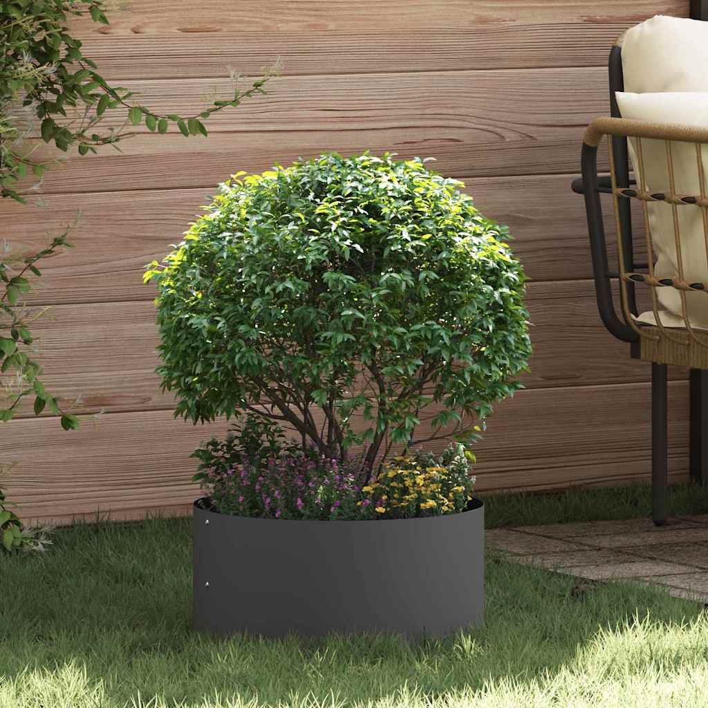 Garten 5 pcs Schwarz 40 x 40 x 20 cm Stahl