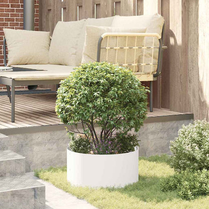 Gartenpflanzer 5 pcs Weiß 40 x 40 x 20 cm Stahl