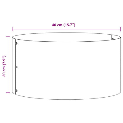 Gartenpflanzer 5 pcs Weiß 40 x 40 x 20 cm Stahl