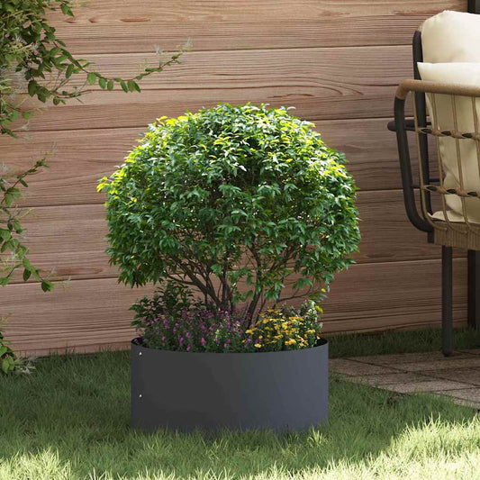 Gartenblumentopf Anthrazit 40 x 40 x 20 cm Stahl