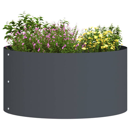 Gartenblumentopf Anthrazit 40 x 40 x 20 cm Stahl