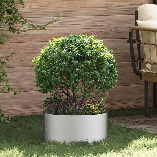 Gartenblumentopf Silber 40 x 40 x 20 cm Edelstahl