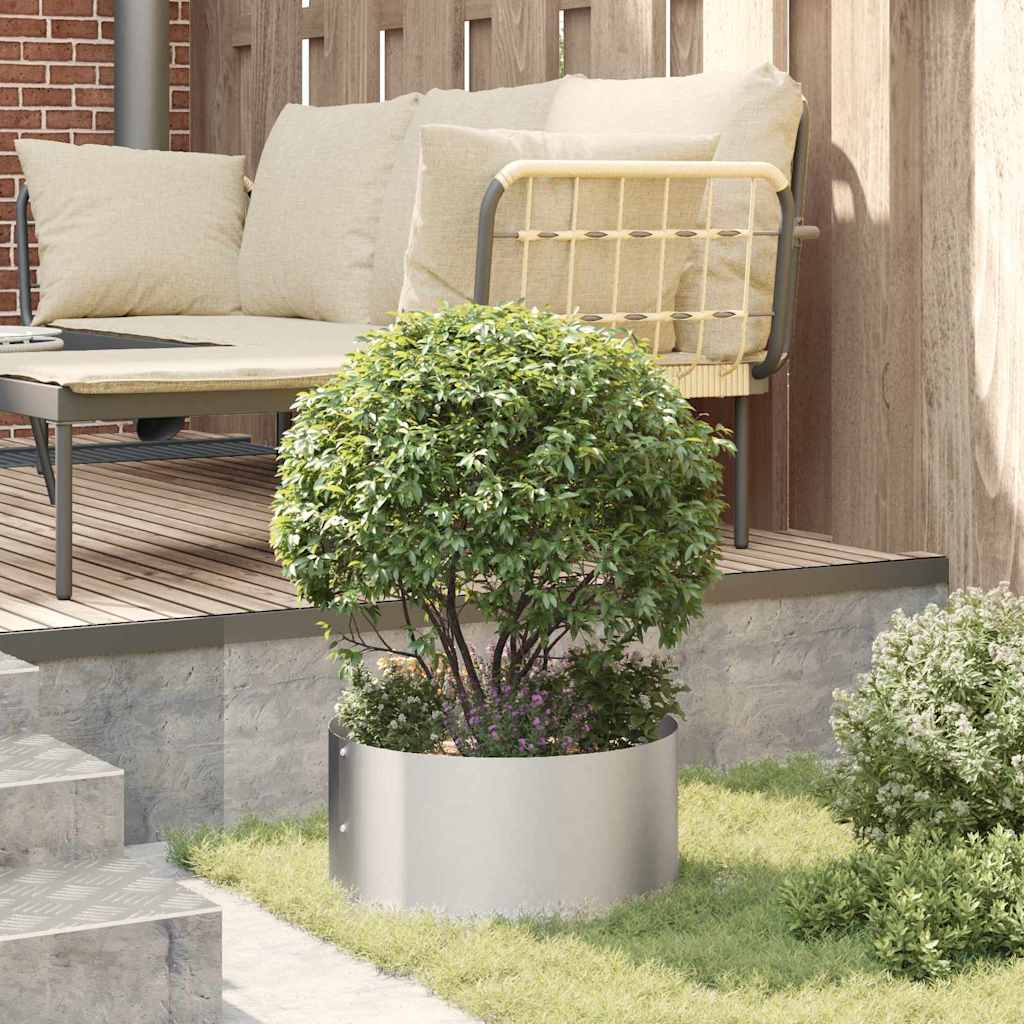 Gartenblumentopf Silber 40 x 40 x 20 cm Edelstahl