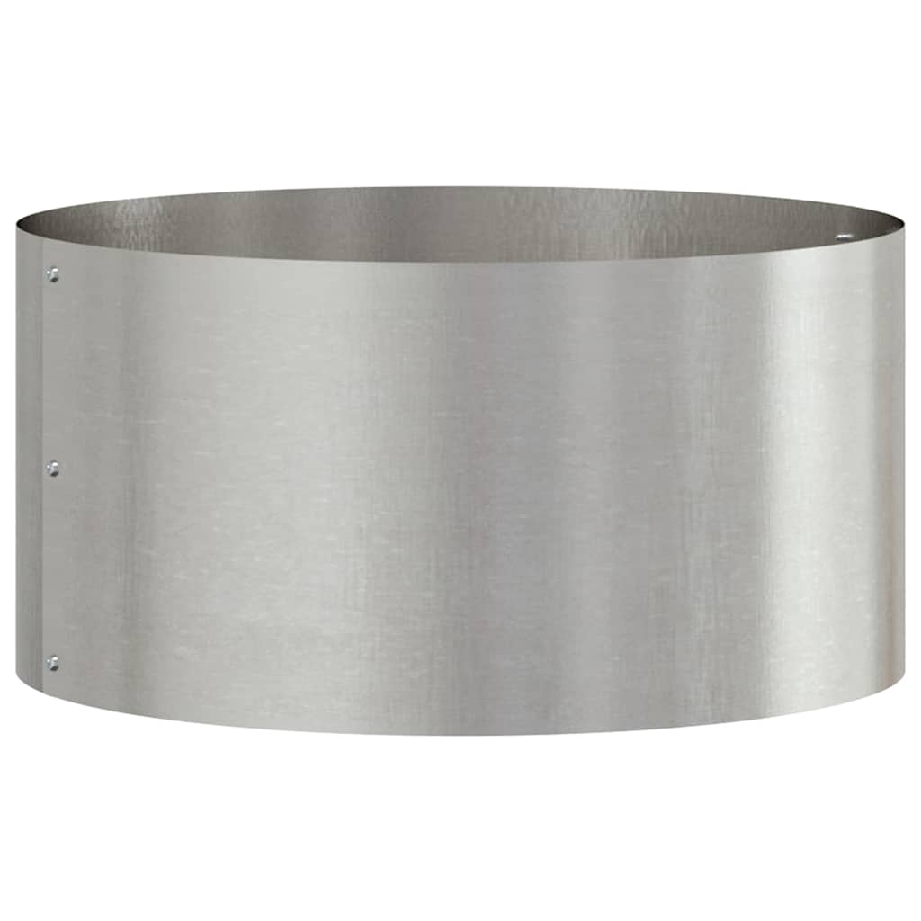 Gartenblumentopf Silber 40 x 40 x 20 cm Edelstahl