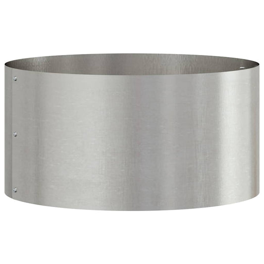 Gartenblumentopf Silber 40 x 40 x 20 cm Edelstahl