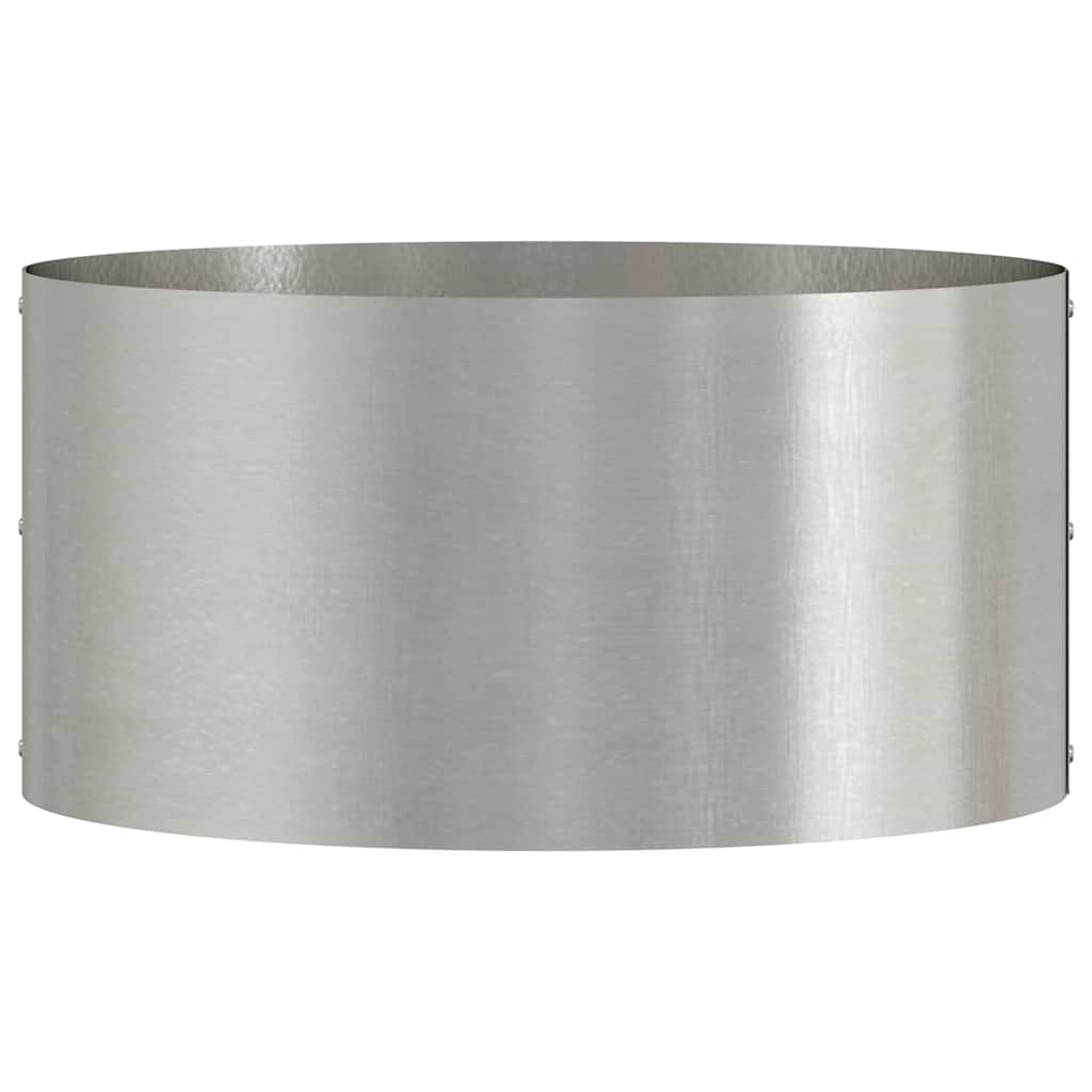 Gartenblumentopf Silber 40 x 40 x 20 cm Edelstahl
