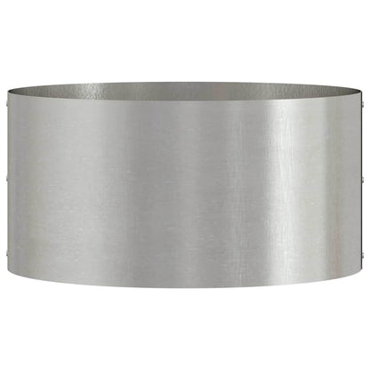 Gartenblumentopf Silber 40 x 40 x 20 cm Edelstahl