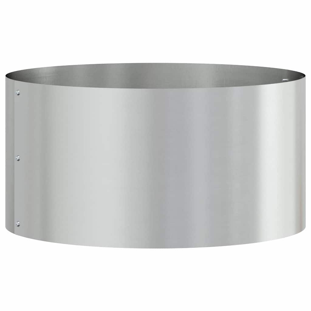 Gartenblumentopf Silber 40 x 40 x 20 cm Verzinkter Stahl