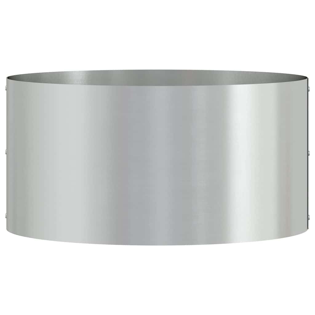 Gartenblumentopf Silber 40 x 40 x 20 cm Verzinkter Stahl